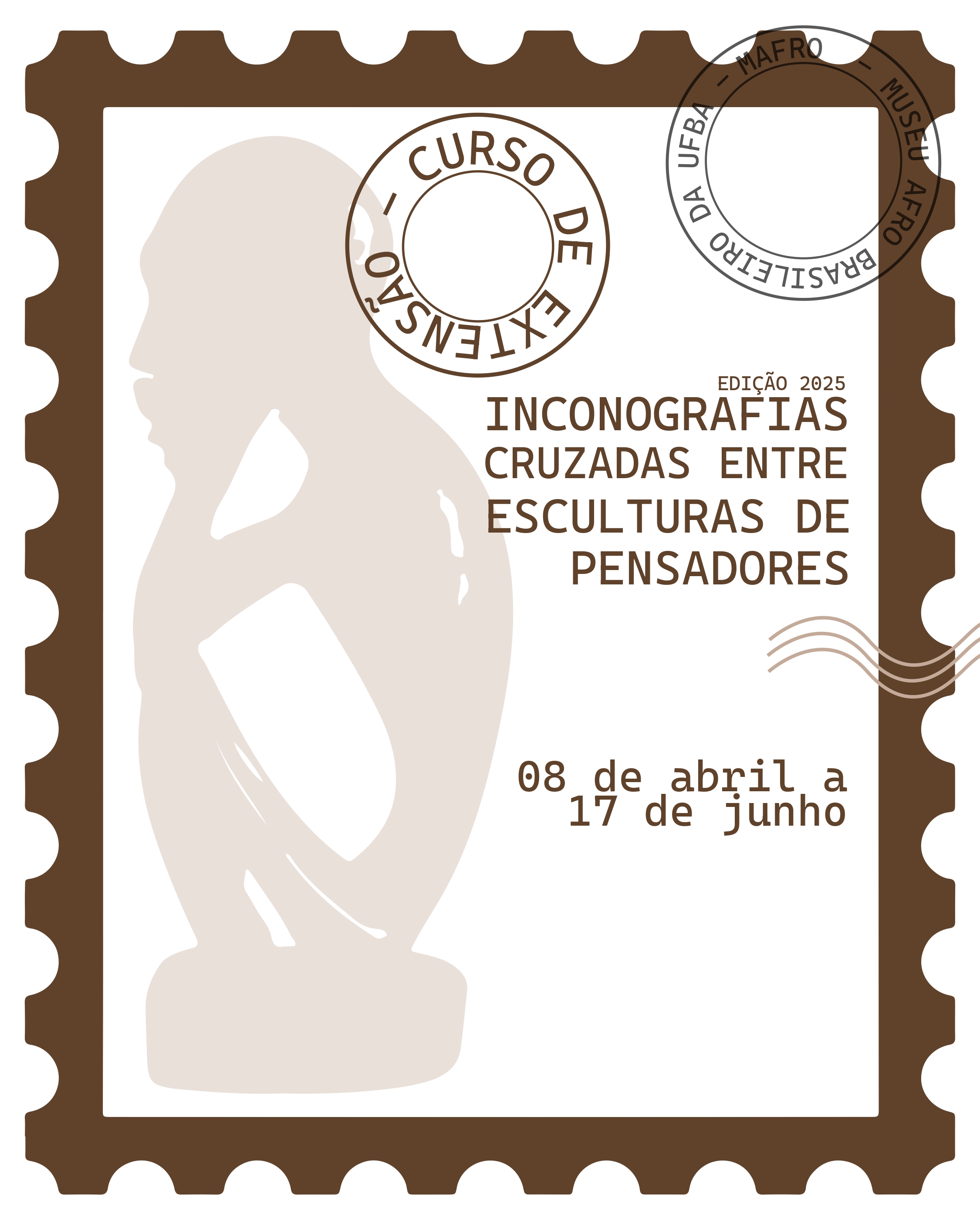 3ª edição do curso de extensão “Iconografias Cruzadas entre Esculturas de Pensadores"